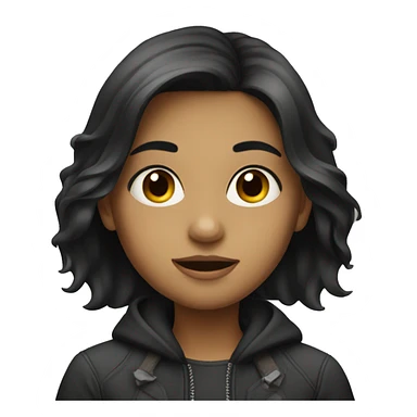 Car with girl with dark hair sticker