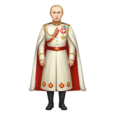  Putin full body in Romanov dress sticker