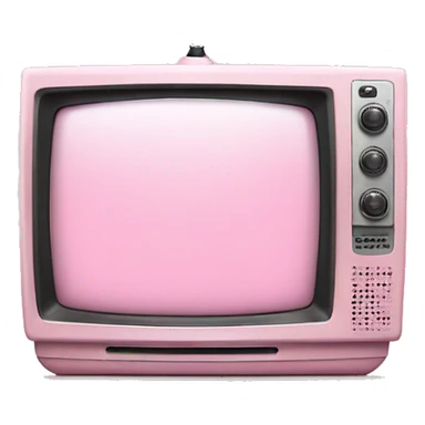 Light pink tv sticker