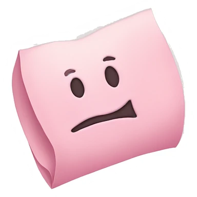 pastel pink note sticker