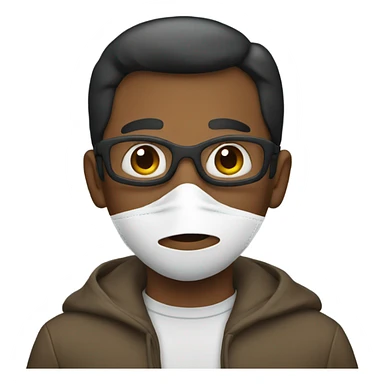 A dad with  mask sticker