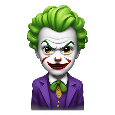 serious joker baby sticker