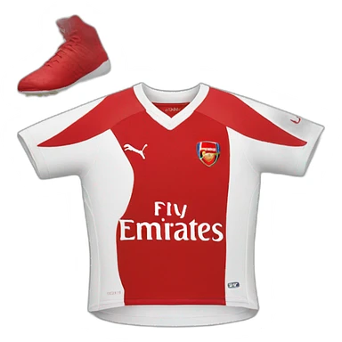 Arsenal home kit sticker