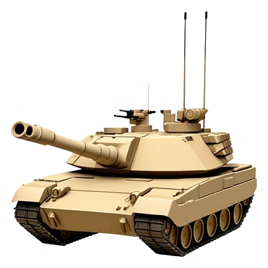 M1 Abrams Tank (sand colour) sticker