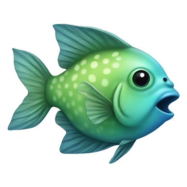 gellifish blue and green sticker