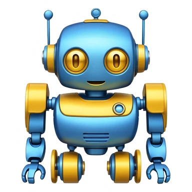 Friendly cartoonish bot. sticker