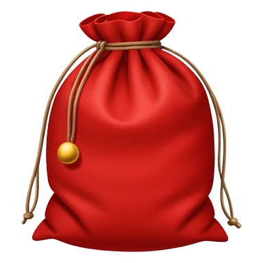 red xmas sack sticker