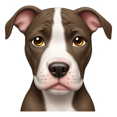 Pitbull puppy sticker