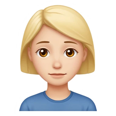 A warm smile with sad expressions sticker