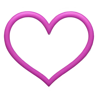 Heart outline sticker
