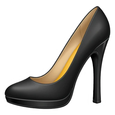 Black heel sticker