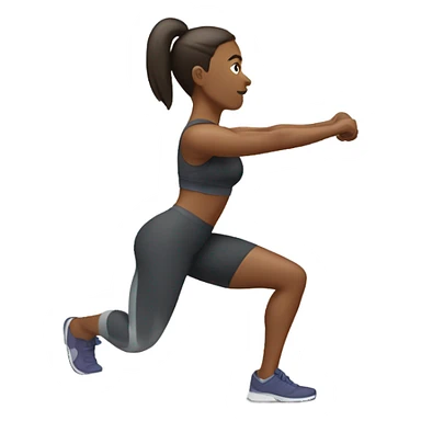 Excercicing glute sticker