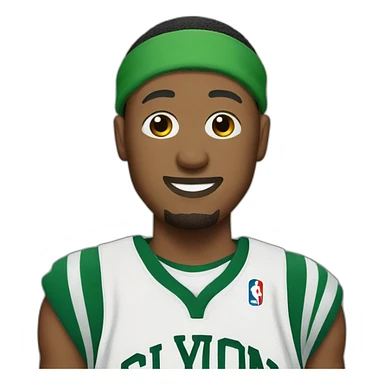 Paul Pierce with green headband sticker