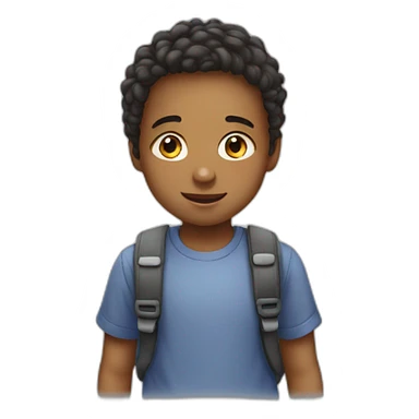 Children on schoolyard sticker