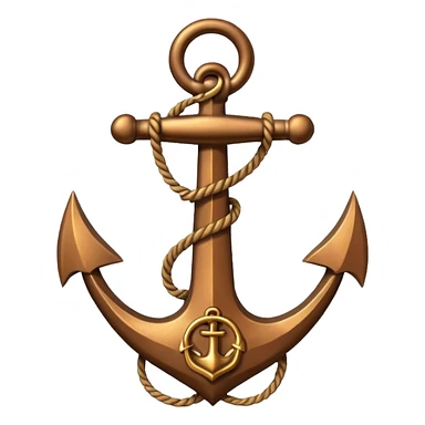 Anchor ambersand  sticker