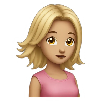 a girl who thinks sticker