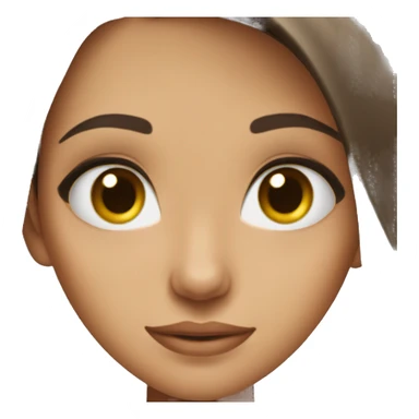 Å brunette girl with hazel eyes  sticker