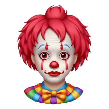Sad clown emoji sticker