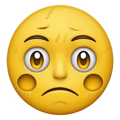 Emoji disgustado y triste  sticker