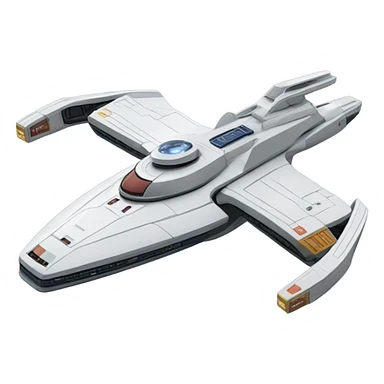 Star Trek  Enterprise ncc-1701 with 2 warp nacelles sticker