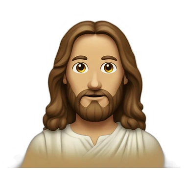 Jesus Christ half-length and underneath the text "I have seen that sticker