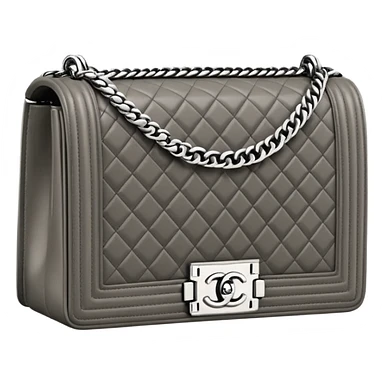 chanel le boy gray bag sticker