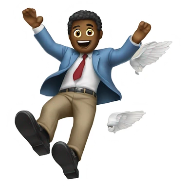 dinero volando sticker