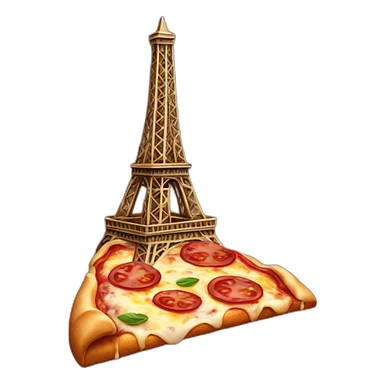 EIFFEL TOWER  PIZZA sticker