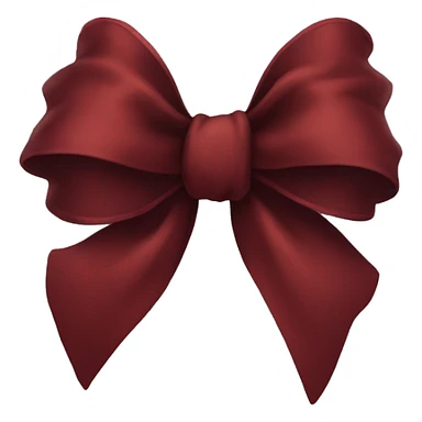 dark red bow sticker