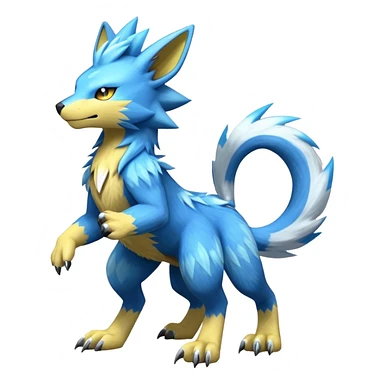 Manectric-Electrike-Zeraora-Fakémon-hybrid-creature (full body)  sticker