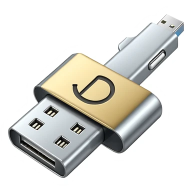 usb symbol sticker