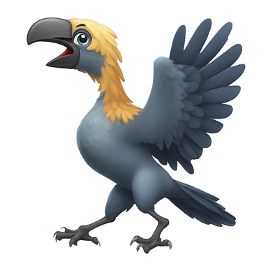 Giant fighting bird sticker
