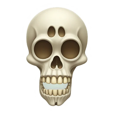 monkey skeleton sticker