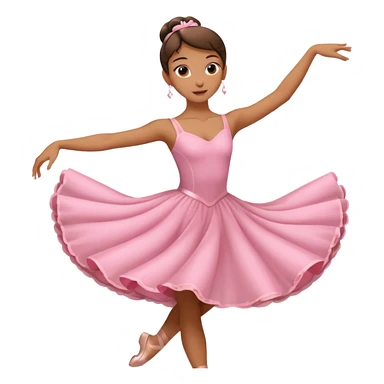 Bailarina rosada pero no de valet sino de bailes sticker