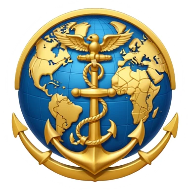 eagle globe anchor sticker