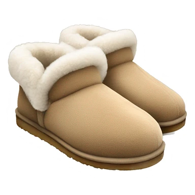 Ugg slippers fuzzy rim,  sticker