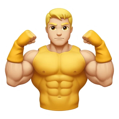  yellow biceps sticker