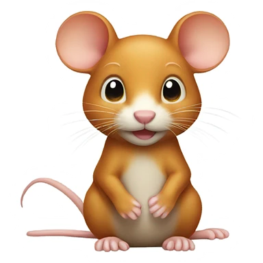 Ginger colored mouse sticker
