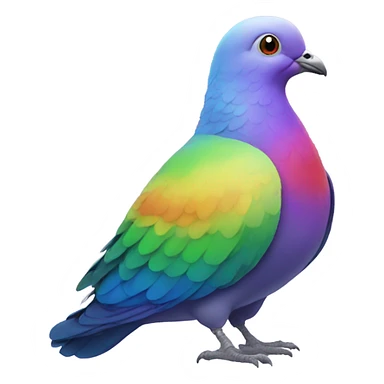 Rainbow pigeon  sticker