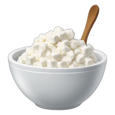 cottage cheese in a bowl sticker