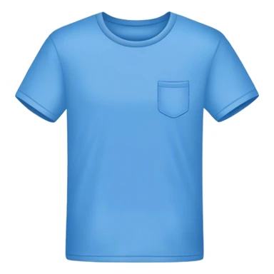 A blue T shirt sticker