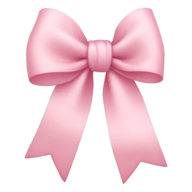 light pink bow on light pink bow sticker