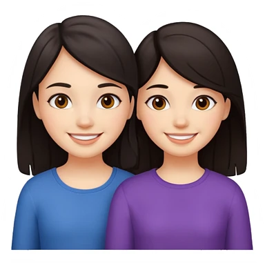 two--girls-best-friends-darkhair-darkhair sticker