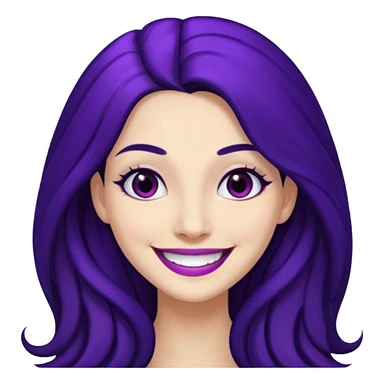 purple woman sticker