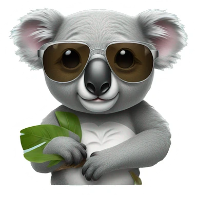 Koala with sunglasses  sticker