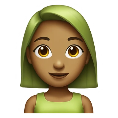 Girl in pistachio costume  sticker