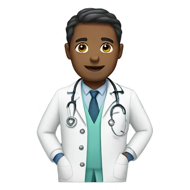 mixed man doctor sticker