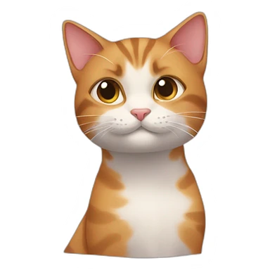 A cat with other cat romance  sticker