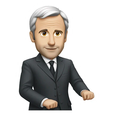 Macron maron sticker