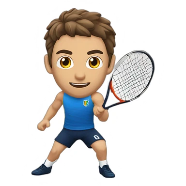 facundo conte jugando voley sticker